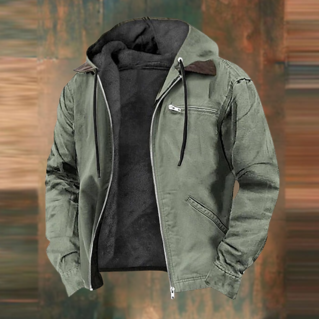 Men's Hooded Winter Jacket Modern Outdoor Jacket