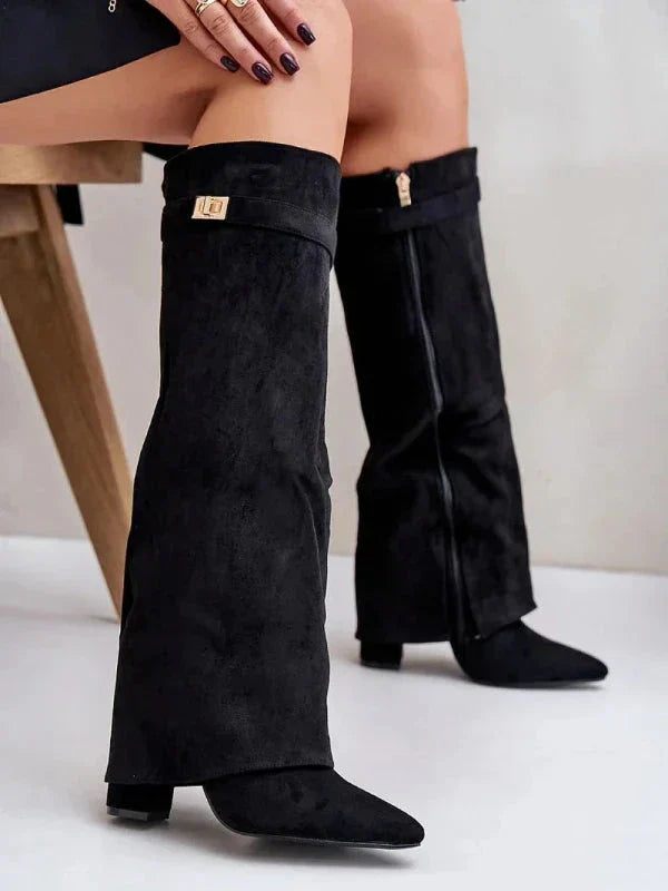 Stylish Women's Block Heel High Heels PU Leather - Perfect for Any Occasion