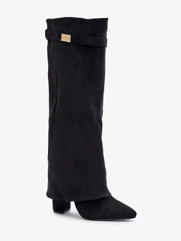 Stylish Women's Block Heel High Heels PU Leather - Perfect for Any Occasion
