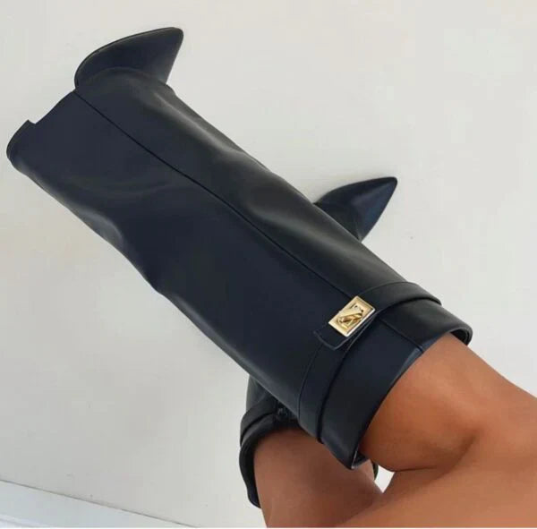 Stylish Women's Block Heel High Heels PU Leather - Perfect for Any Occasion