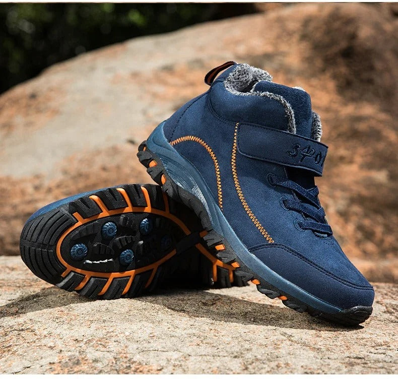 Men's Waterproof Winter Ankle Boots - Durable, Insulated Footwear for Cold Weather