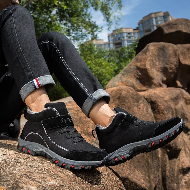 Men's Waterproof Winter Ankle Boots - Durable, Insulated Footwear for Cold Weather