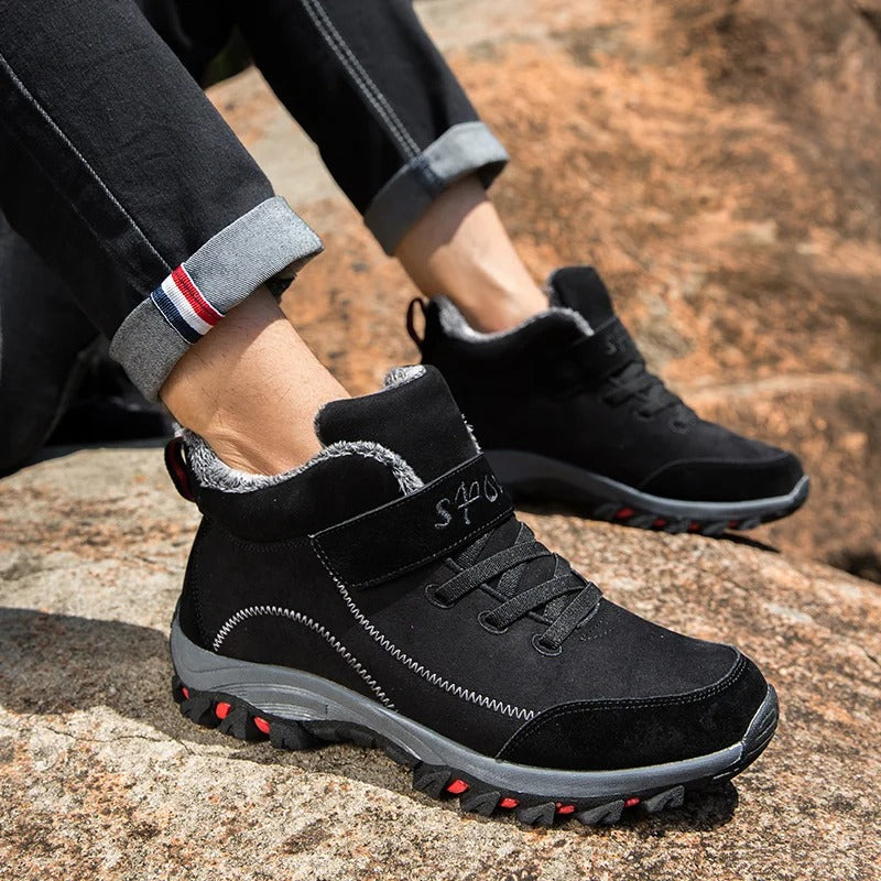 Men's Waterproof Winter Ankle Boots - Durable, Insulated Footwear for Cold Weather